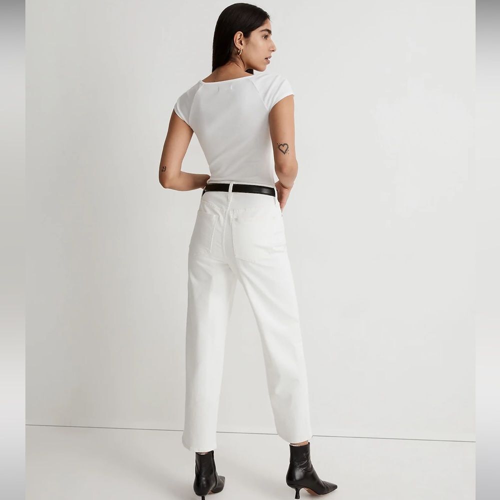 Madewell Women's High Rise Jeans - White - Picture 4 of 16